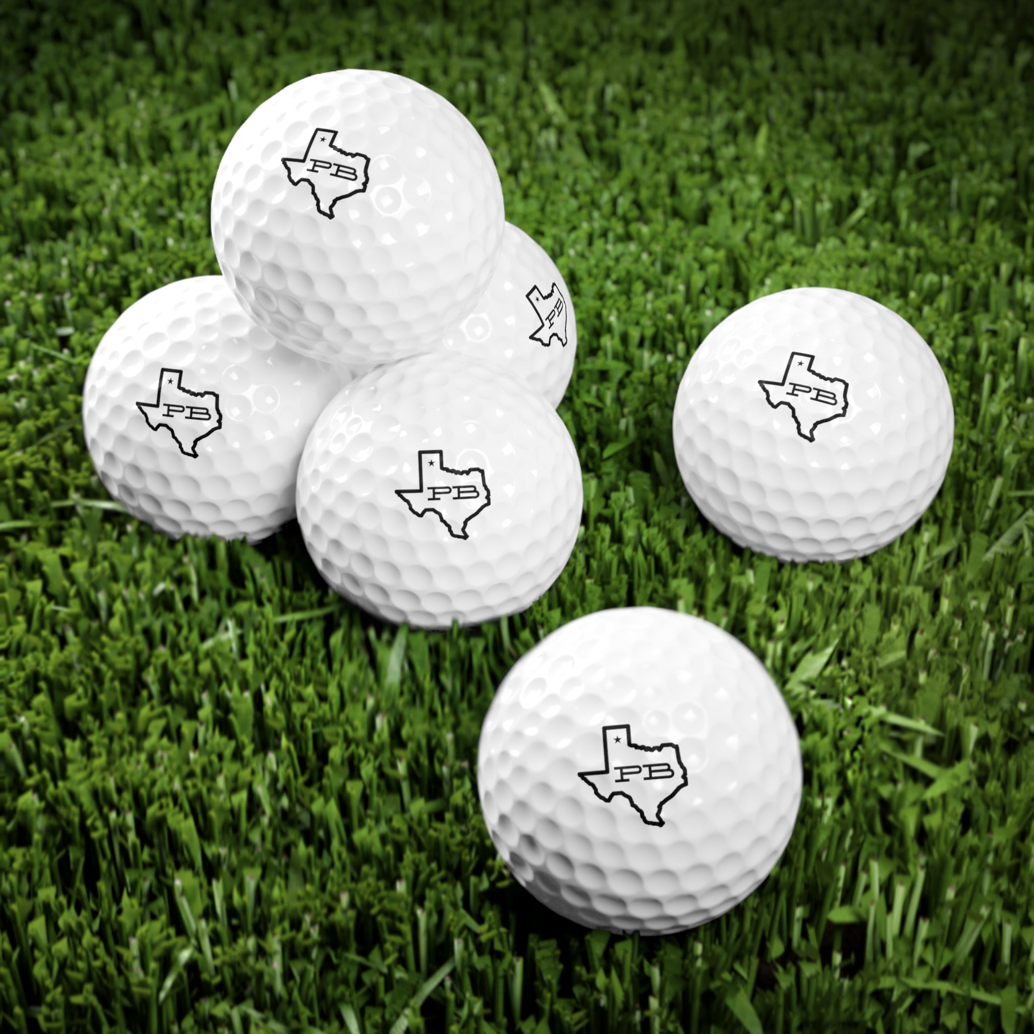 PB Golf Balls, 6pcs