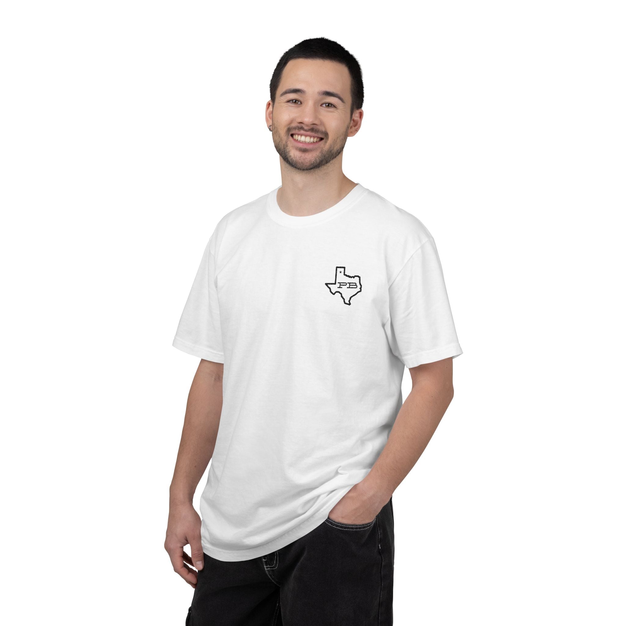 PB Texas Outline Pocket T-Shirt – Home State Pride Tee